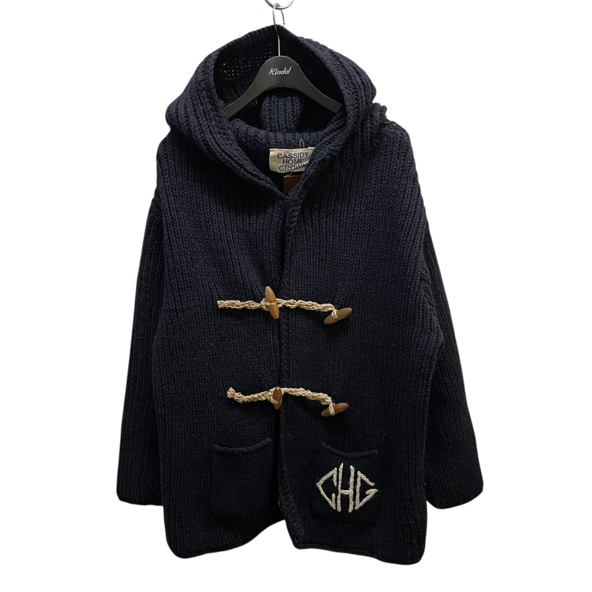 MONT LIVRE×CASSIDY HOME KNIT DUFFLE COATニットダッフルコート 古着・中古-1枚目のアイテム画像