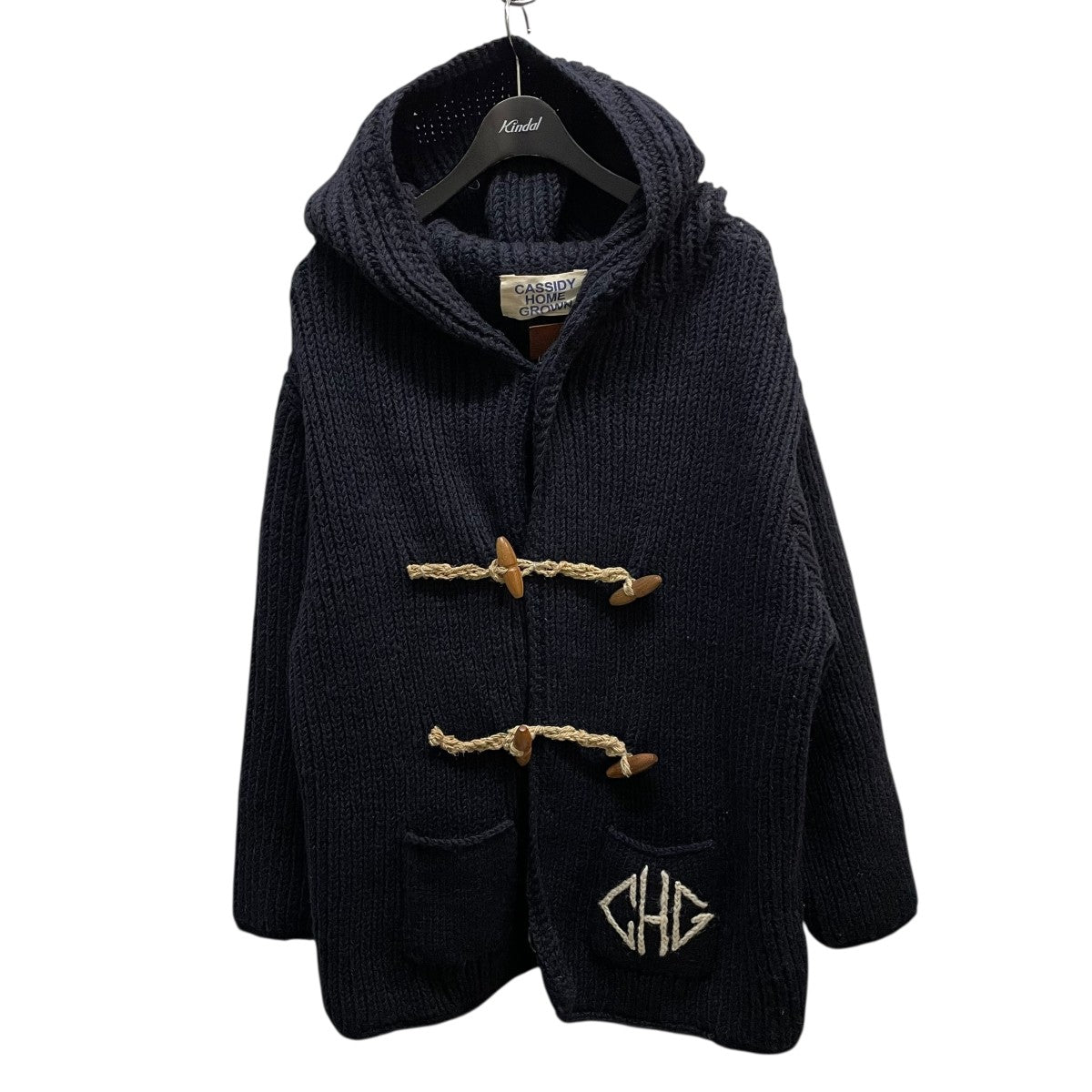 MONT LIVRE×CASSIDY HOME KNIT DUFFLE COATニットダッフルコート 古着・中古-3枚目のアイテム画像