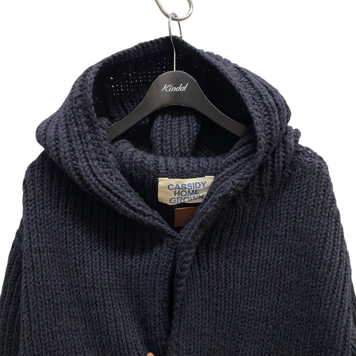 MONT LIVRE×CASSIDY HOME KNIT DUFFLE COATニットダッフルコート 古着・中古-4枚目のアイテム画像