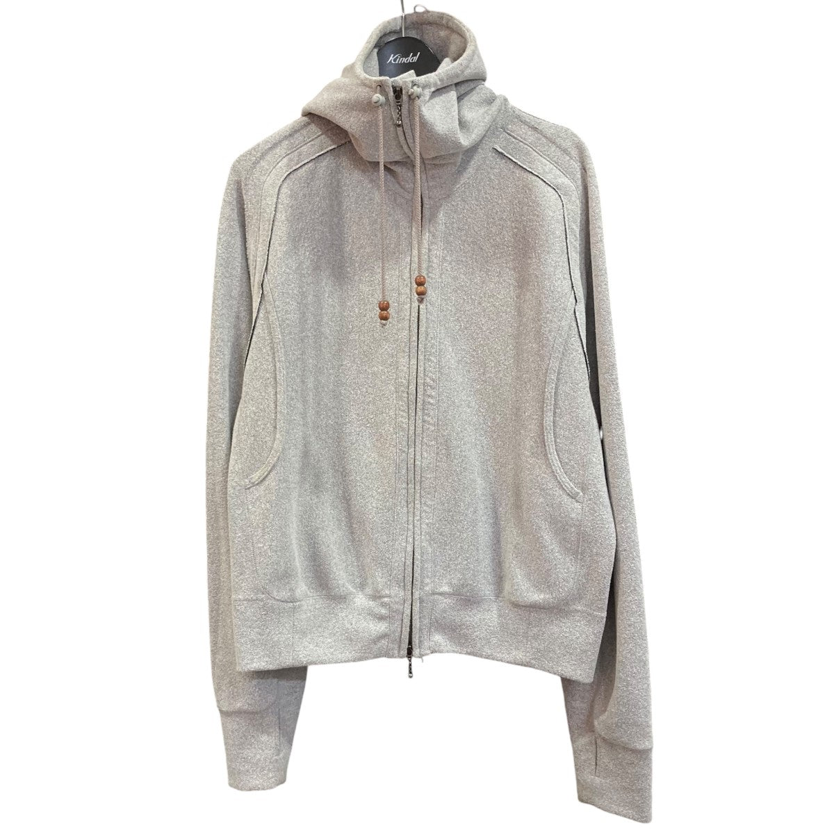 JIAN YE(ジェンイェ) 24SSSOLID HOODIE 弍ジップパーカー24SS-SWPK01 24SS-SWPK01 グレー サイズ  L｜【公式】カインドオルオンライン ブランド古着・中古通販【kindal】