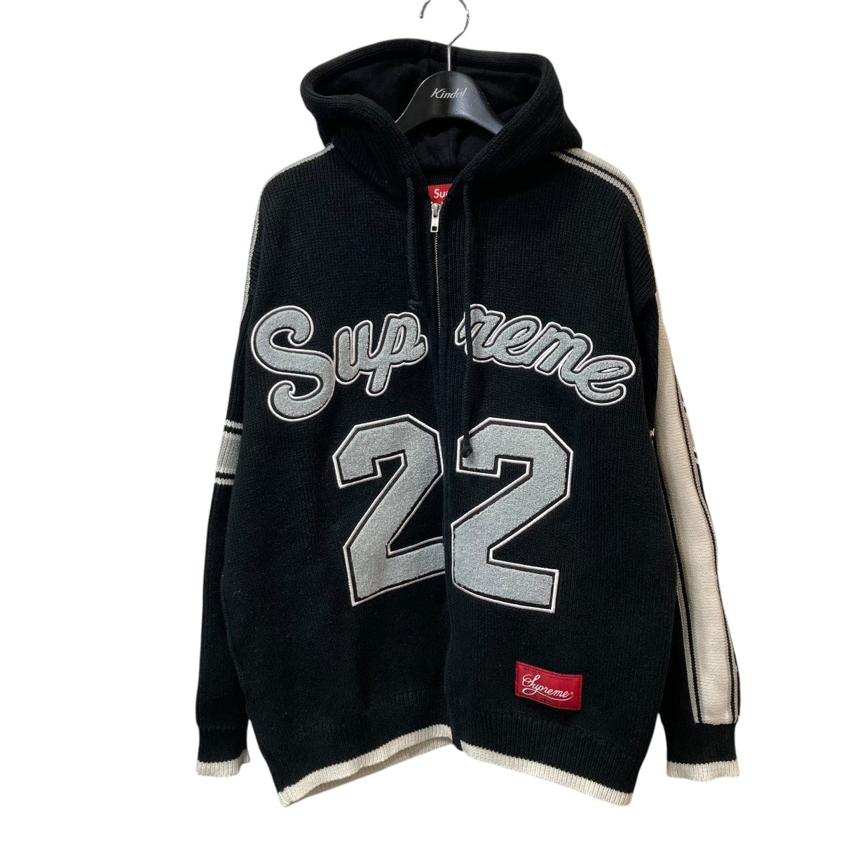 Supreme(シュプリーム) 22SSSport Zip Up Hooded Sweaterジップアップニットパーカー ブラック サイズ  M｜【公式】カインドオルオンライン ブランド古着・中古通販【kindal】