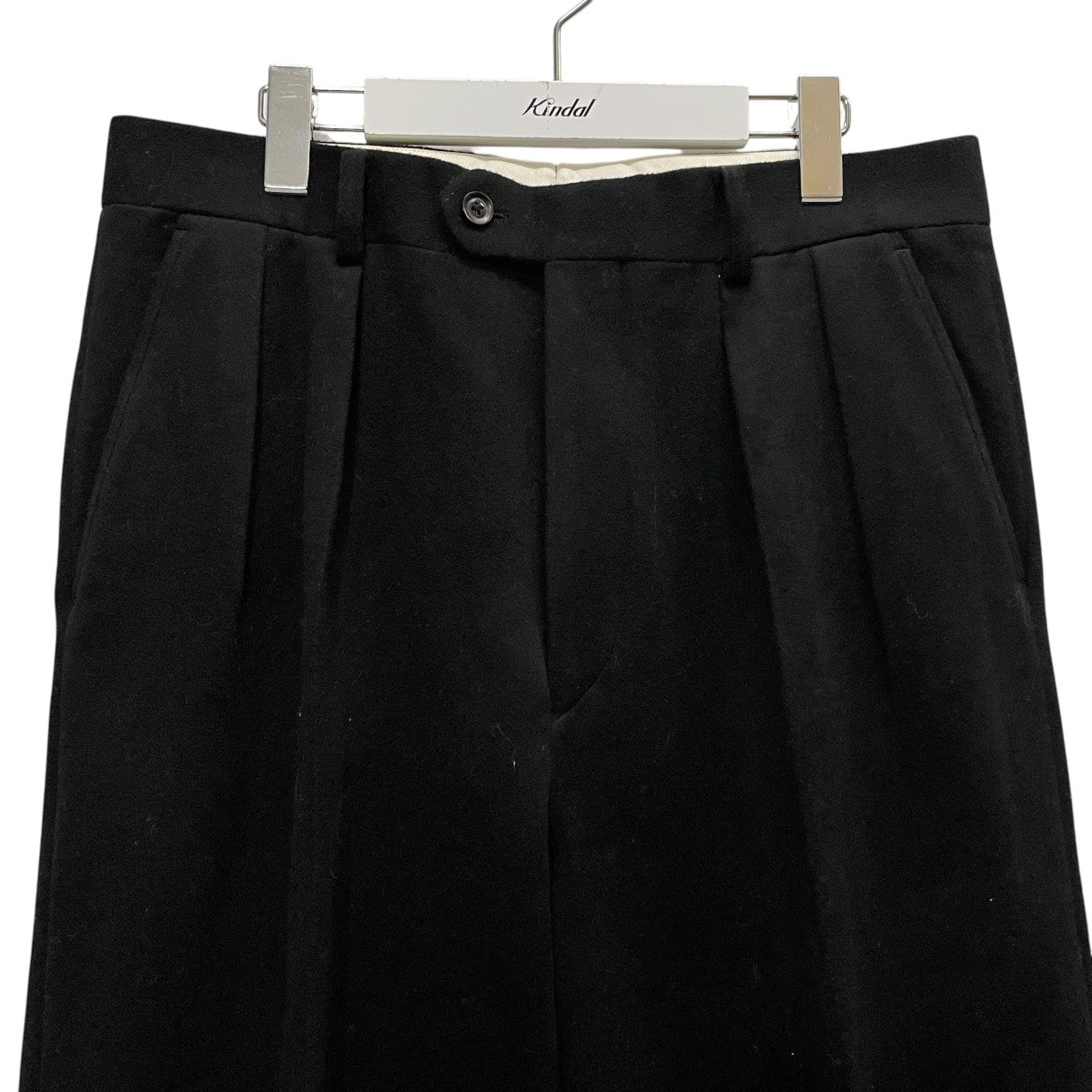 LIMITED CASHMERE 20 2-TUCK STRAIGHT SLACKSカシミヤウールパンツ