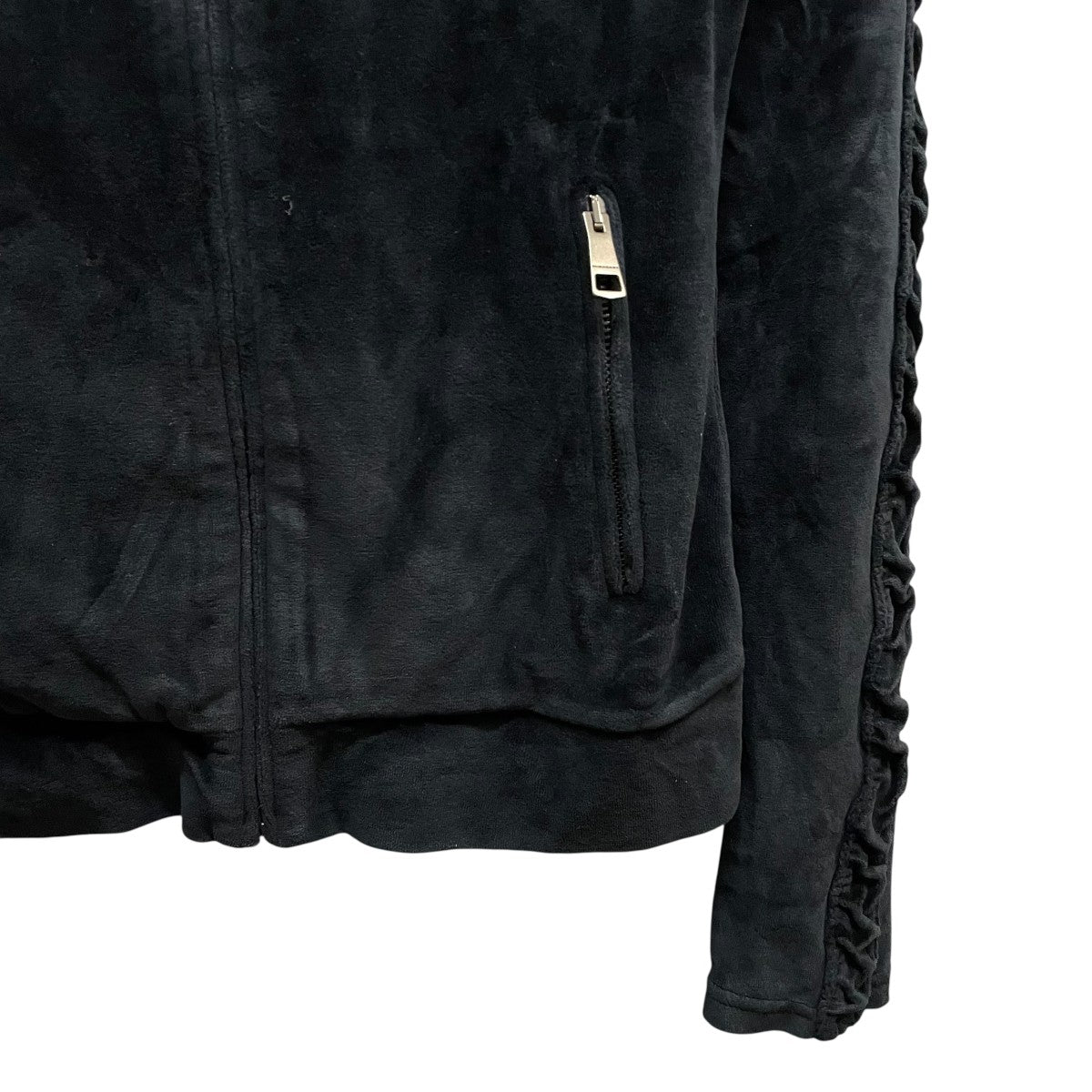 BURBERRY BRIT ベロアジップアップパーカー 古着・中古-4枚目のアイテム画像