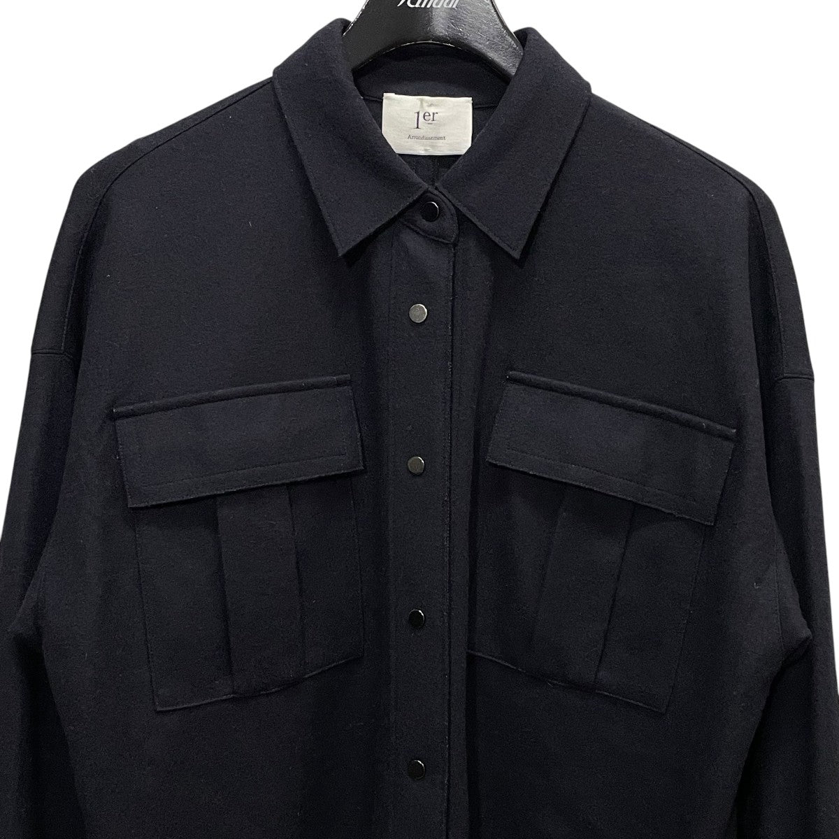 1er Arrondissement ウールロングシャツジャケットB1014AFT051 古着・中古-3枚目のアイテム画像