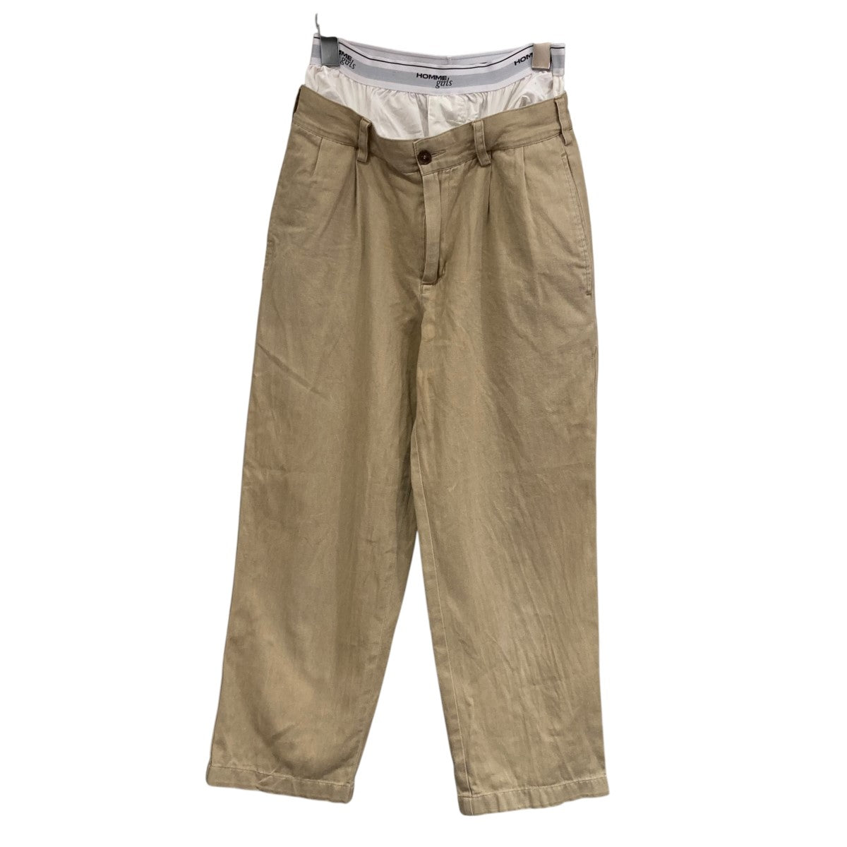 HOMME GIRL レイヤードチノパン88-021-133 古着・中古-1枚目のアイテム画像