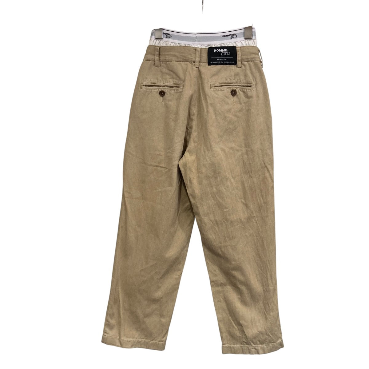 HOMME GIRL レイヤードチノパン88-021-133 古着・中古-2枚目のアイテム画像