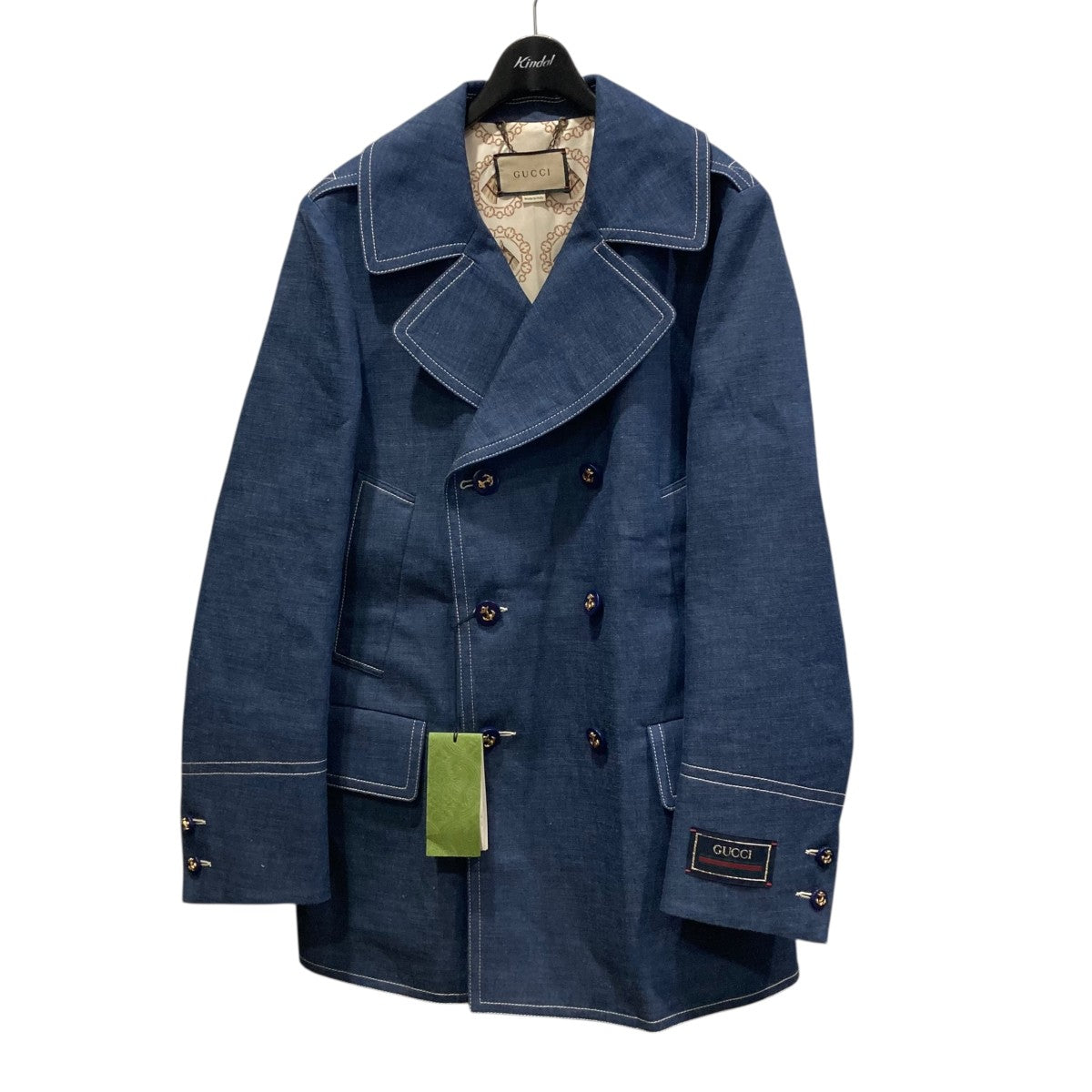 GUCCI デニムPコート738645 古着・中古-1枚目のアイテム画像