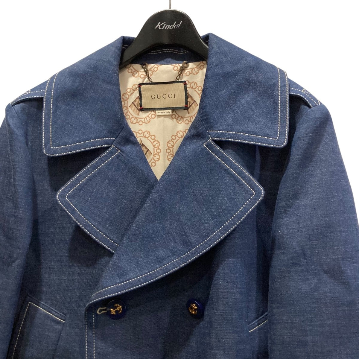 GUCCI デニムPコート738645 古着・中古-3枚目のアイテム画像