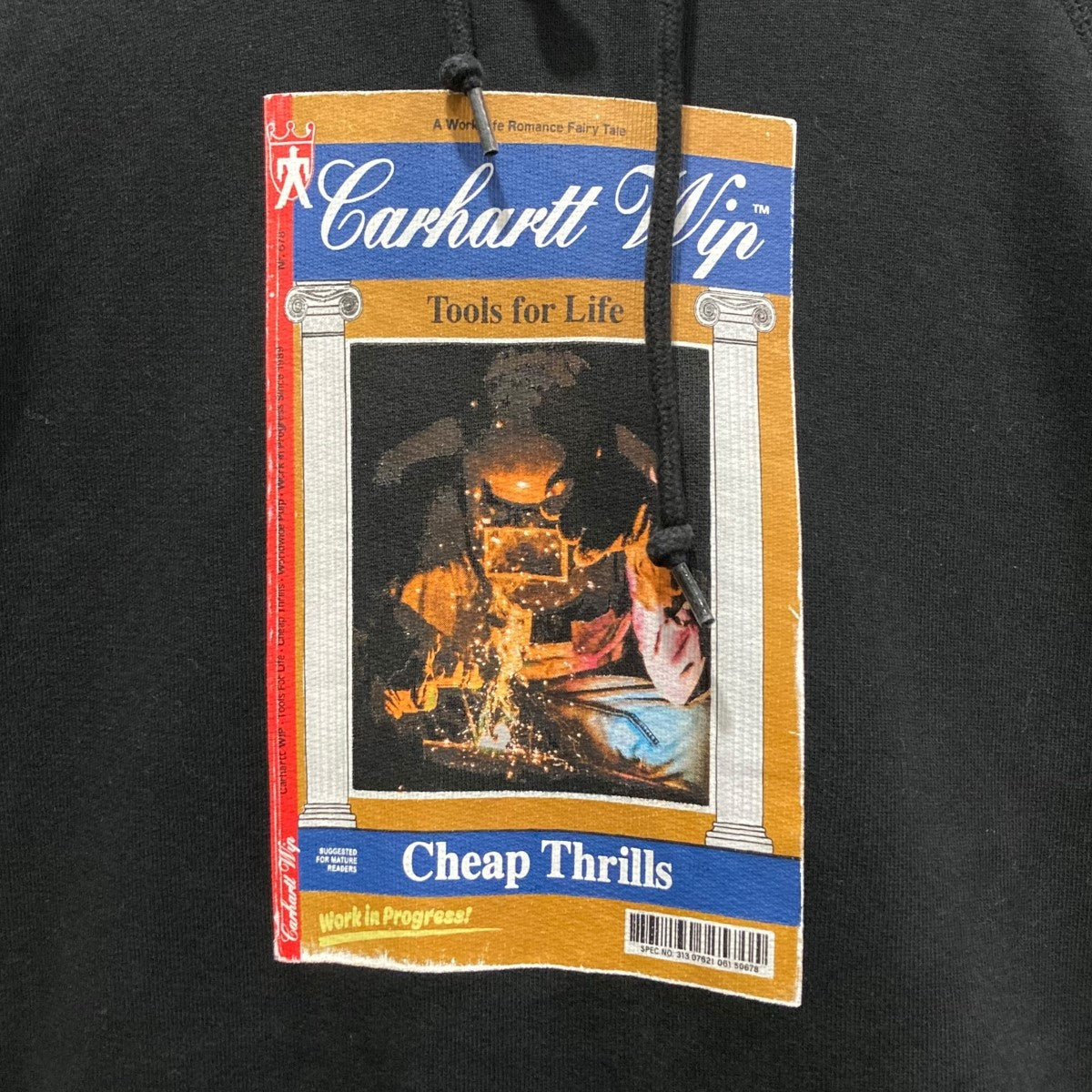 CARHARTT WIP HOODED CHEAP THRILLS SWEATプリントプルオーバーパーカーI032864 古着・中古-4枚目のアイテム画像