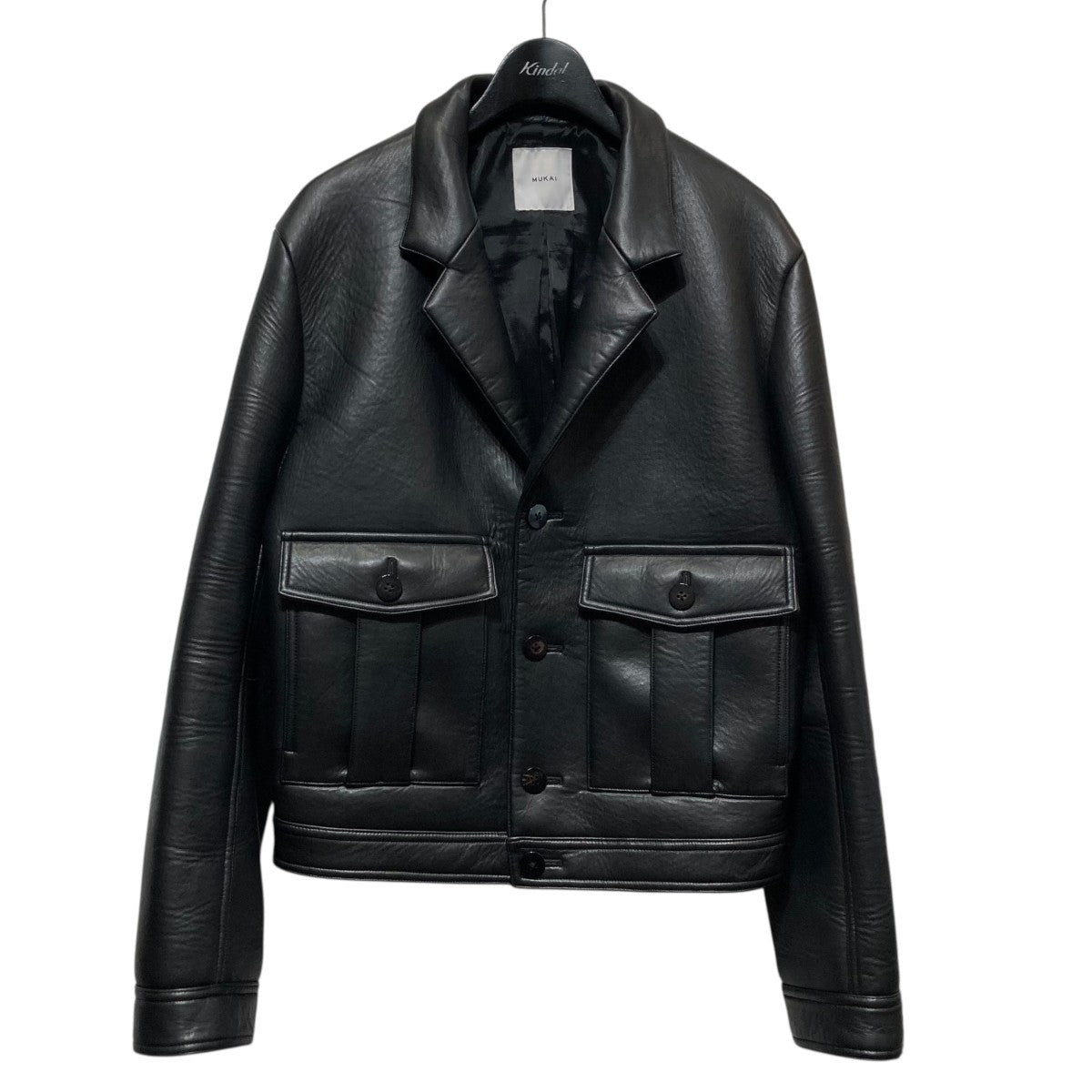 ZWコレクション フェイクレザージャケット Mサイズ ブラック ZARA