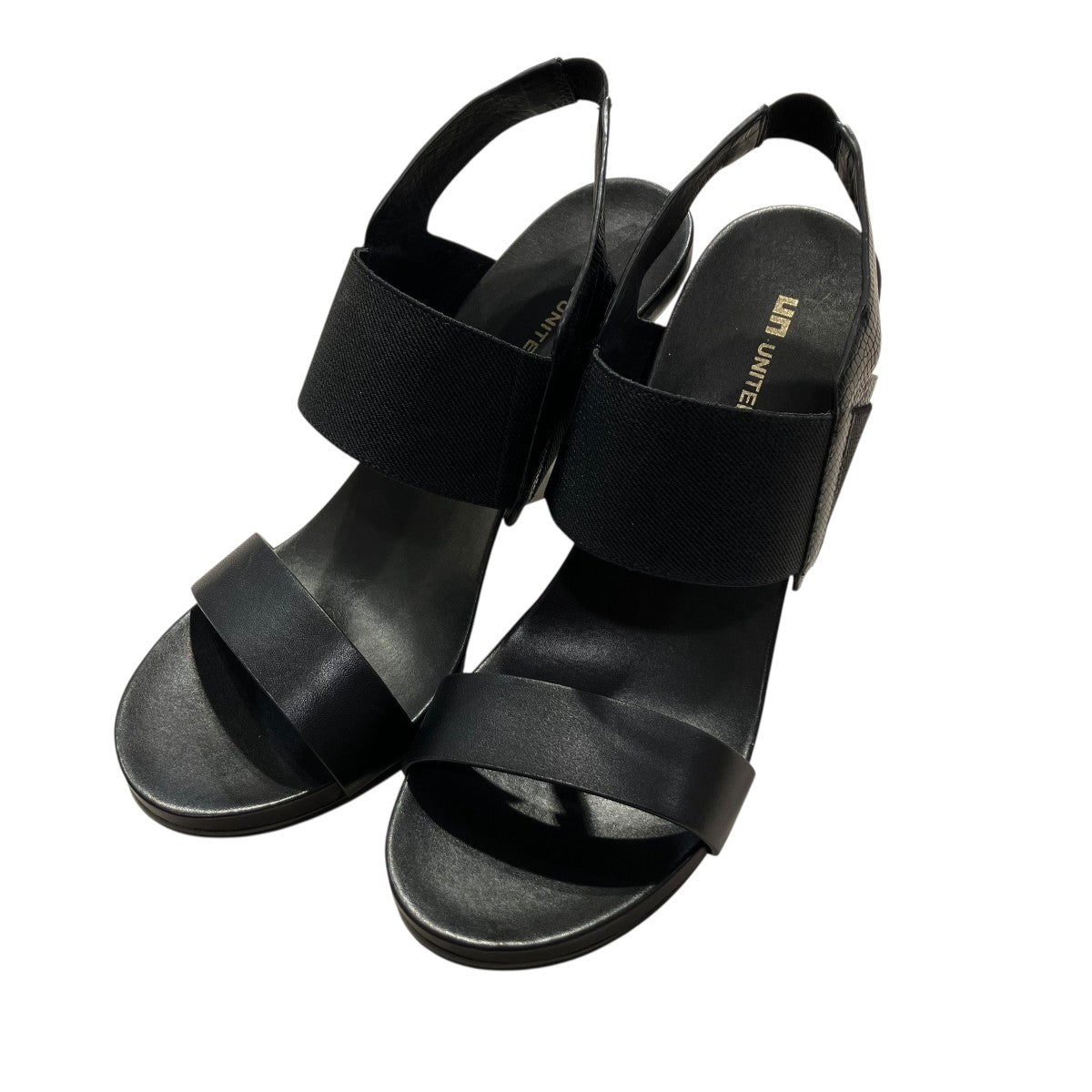 UNITED NUDE ブラック サンダル 中ヒール UNITED NUDE ユナイテッドヌード サンダル Loop Hi レディース