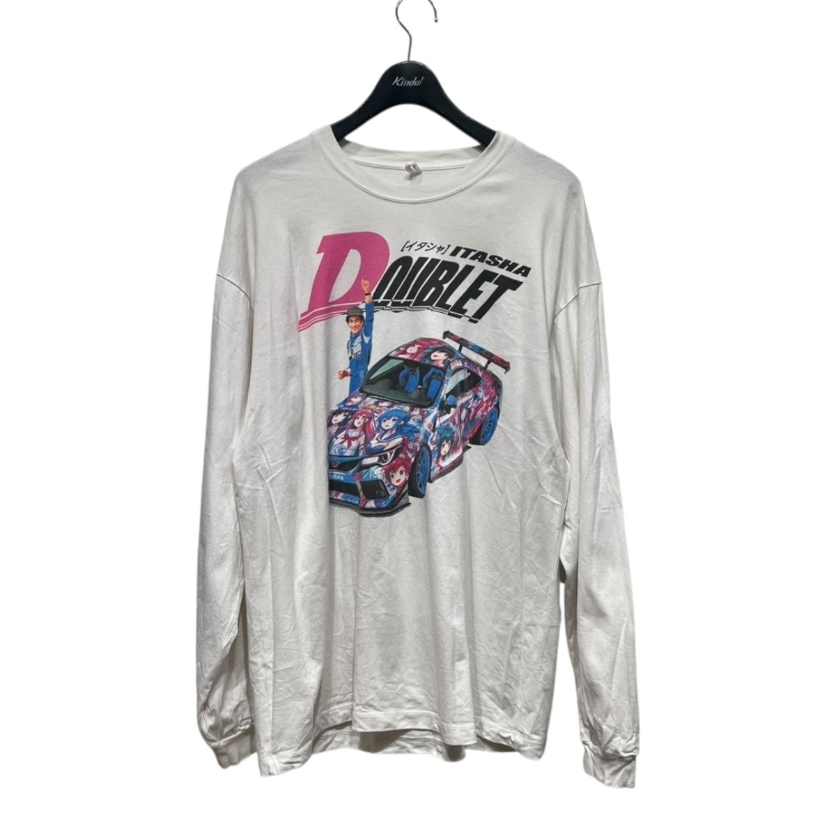 ダブレット doublet シャツ オーバーサイズ 長袖 薄手 羽織り 刺繍 M ダブレット doublet Embroidered Chain Shirt （Grey） -FASCINATE