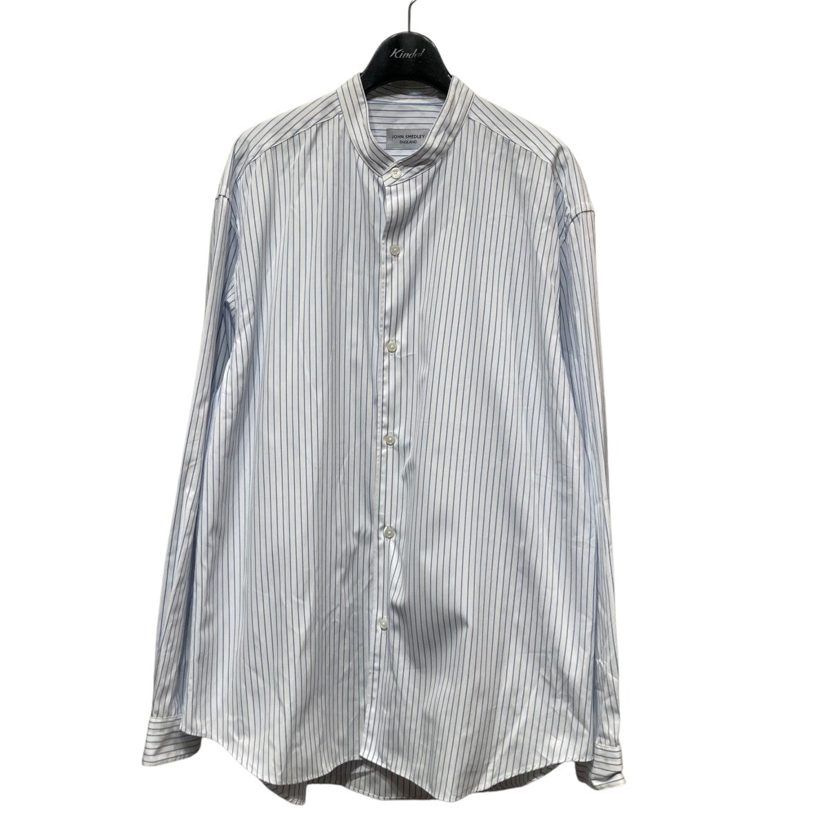 JOHN SMEDLEY ストライプ 半袖Tシャツ JOHN SMEDLEY(ジョンスメドレー) ストライプバンドカラーシャツ