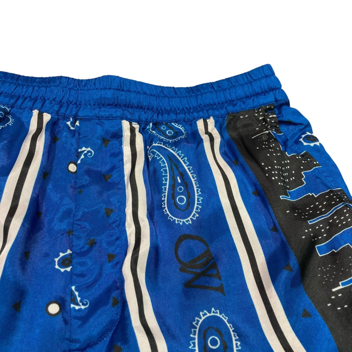 OFFWHITE Sustainable viscose bermuda shorts with bandana printペイズリーハーフパンツomcb092s24fab001 古着・中古-3枚目のアイテム画像