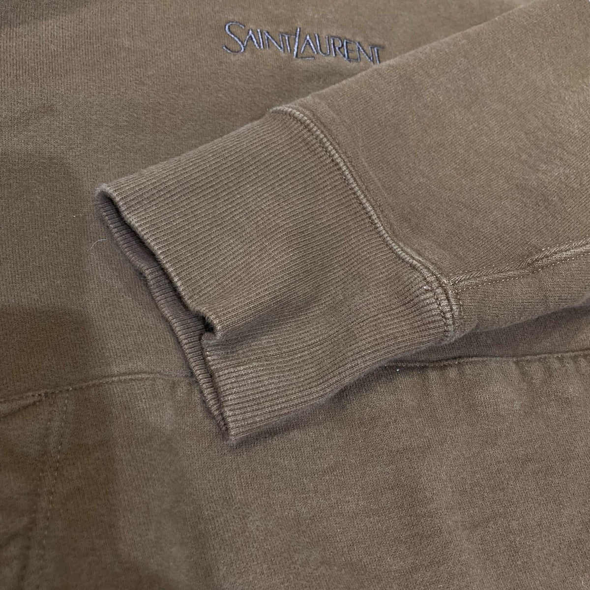 Saint Laurent Paris サテン切替プルオーバーパーカー773358 古着・中古-5枚目のアイテム画像