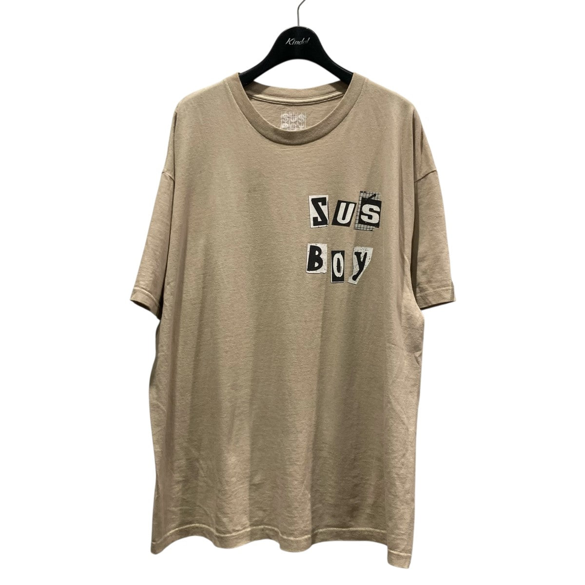 SUS BOY(サスボーイ) バックプリントTシャツ ベージュ サイズ XL
