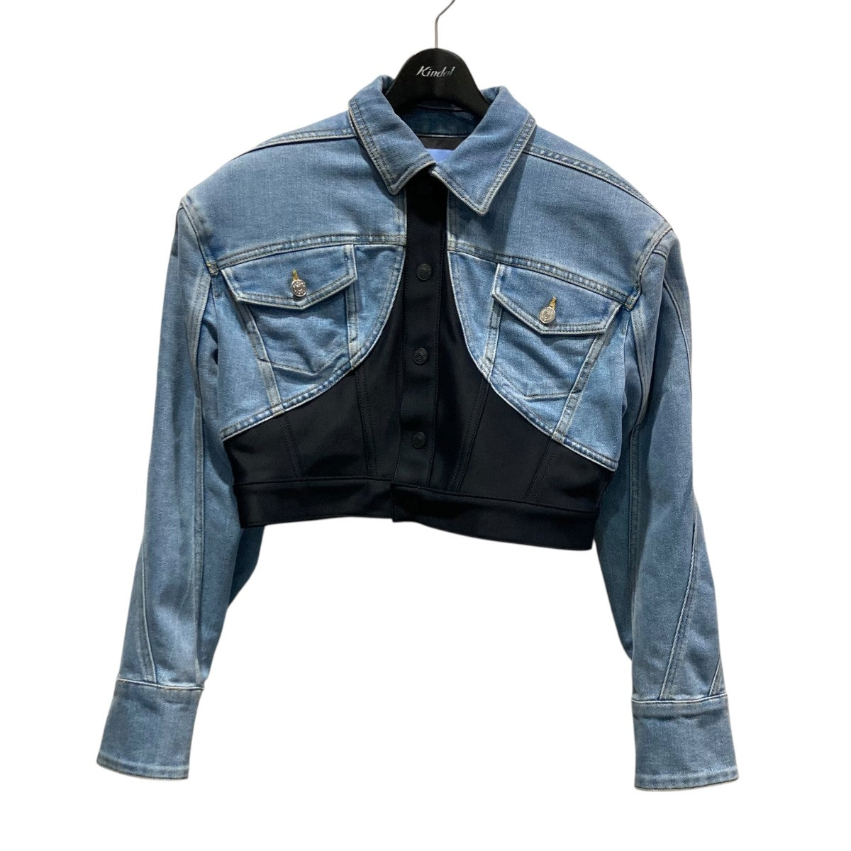 エムエイチエル✨美品 デニムジャケット フルジップ インディゴ サイズ36 エムエイチエル✨美品 デニムジャケット フルジップ インディゴ
