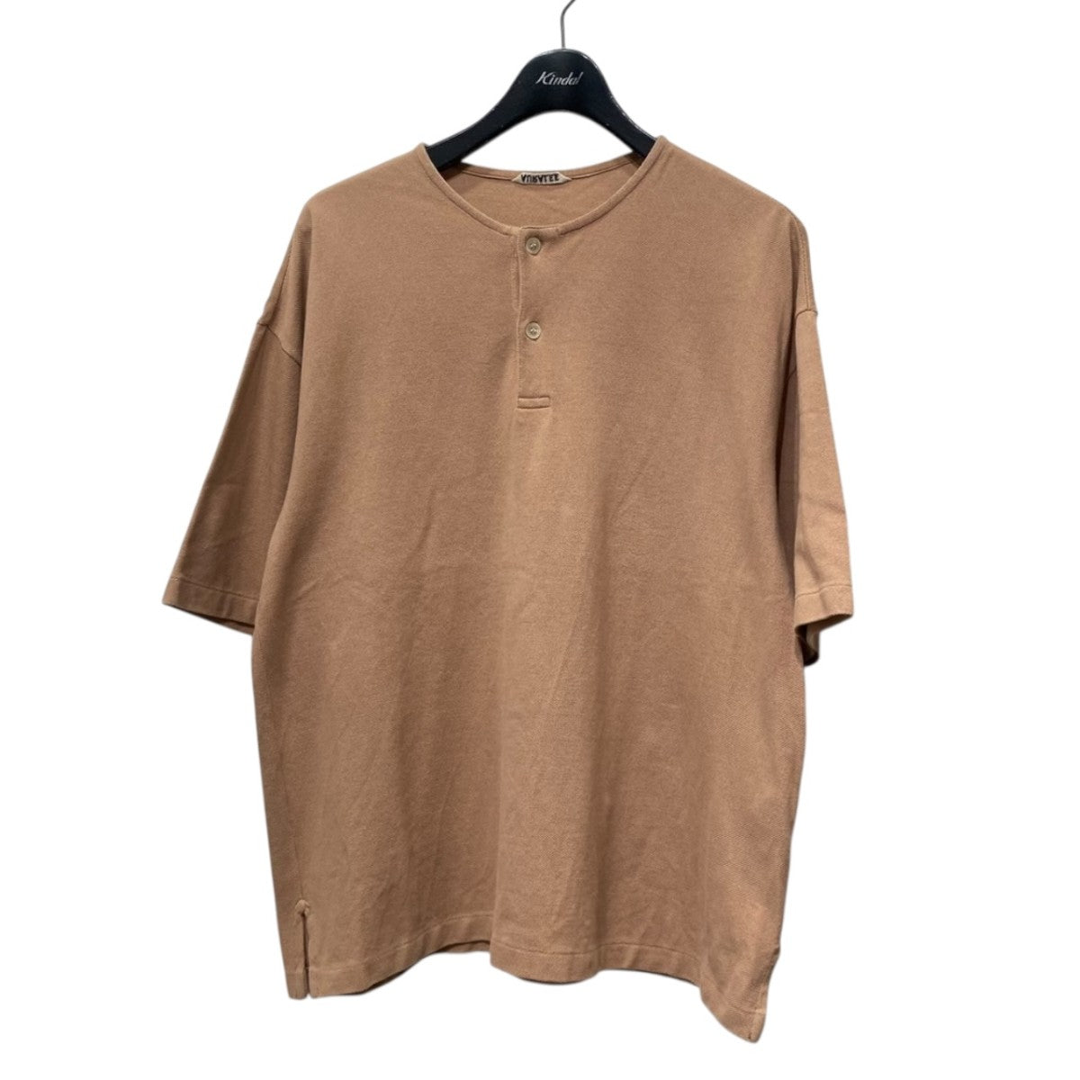 AURALEE(オーラリー) SUPER SOFT PIQUE HENLEY NECKヘンリーネック