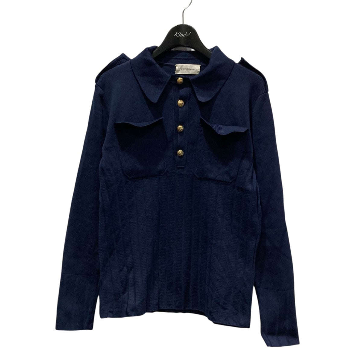 WALES BONNER(ウェールズボナー) ニットポロシャツMA20KN04 MA20KN04