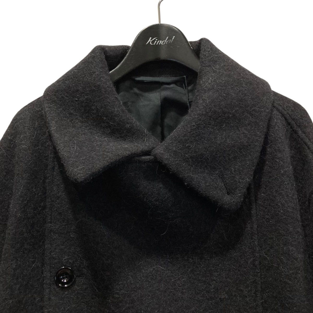 Short asymmetrical bathrobe coatショートアシンメトリーバスローブコート