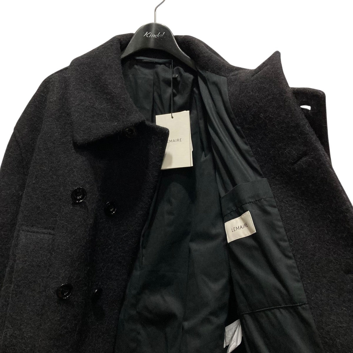Short asymmetrical bathrobe coatショートアシンメトリーバスローブコート