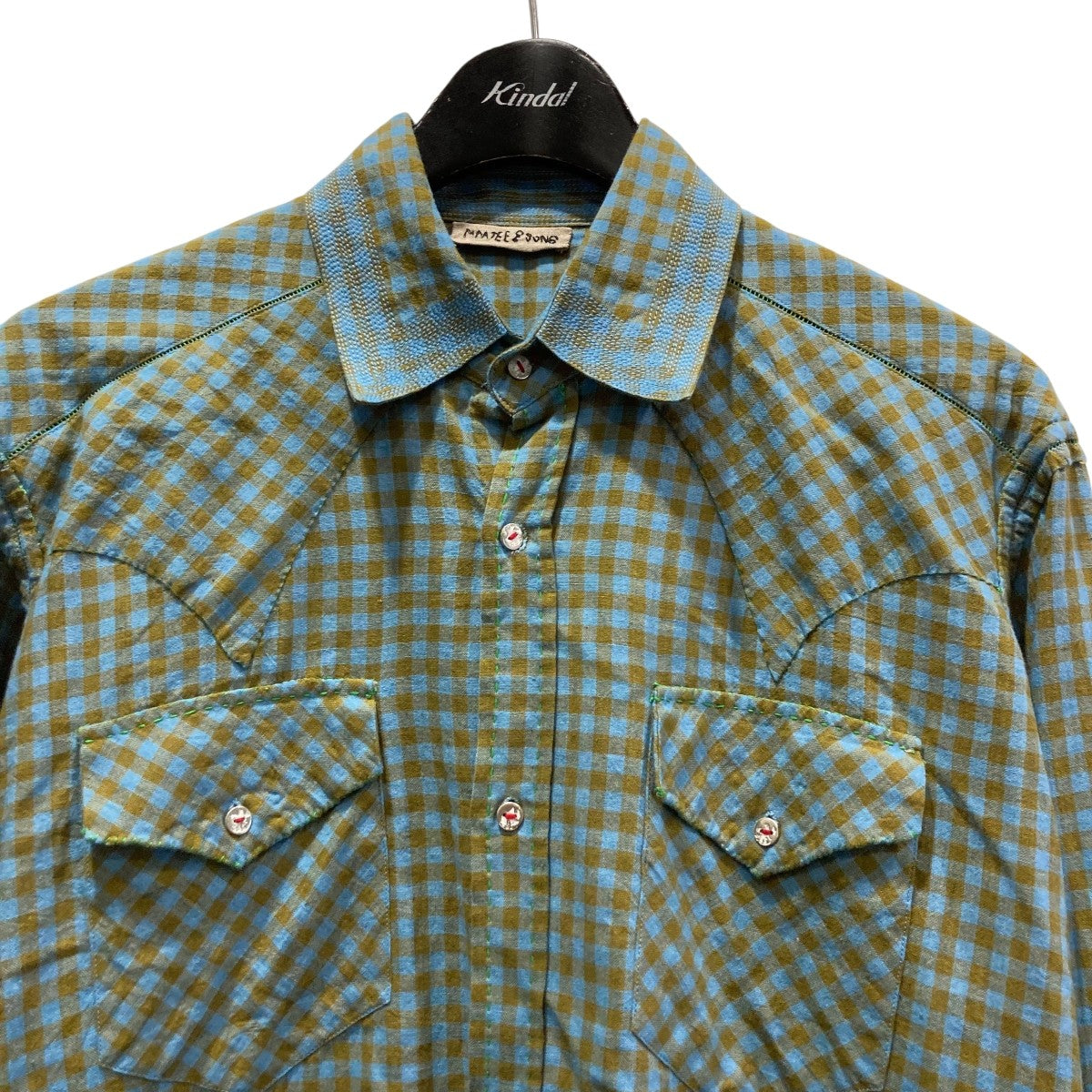 25AWGUPTA WESTERNチェックシャツMT5303-0605