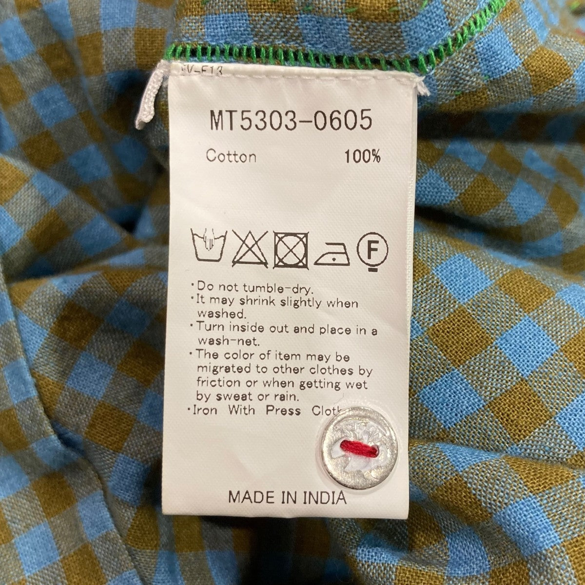 25AWGUPTA WESTERNチェックシャツMT5303-0605