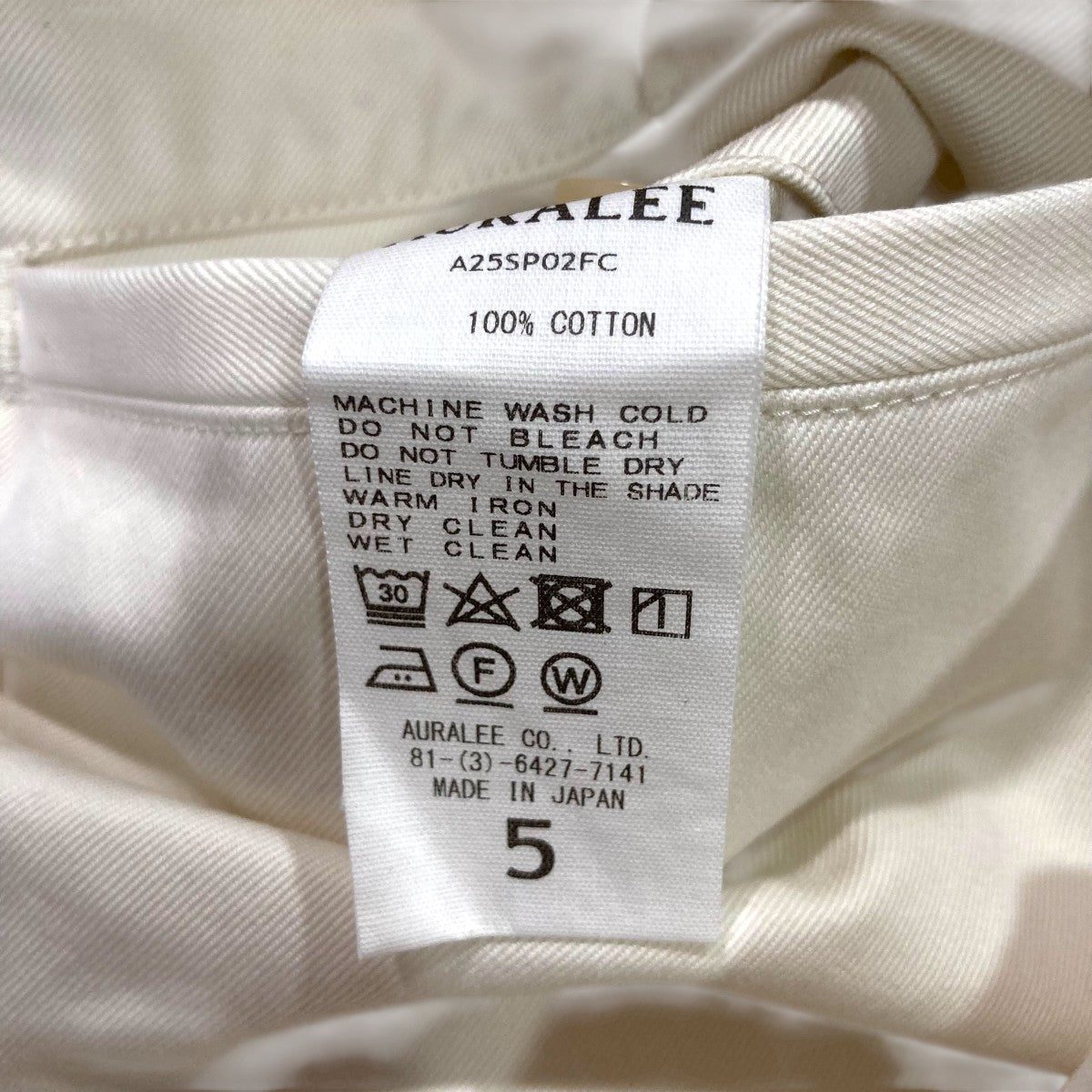 25SSWASHED FINX CHINO ONE TUCK PANTSチノパンA25SP02FC
