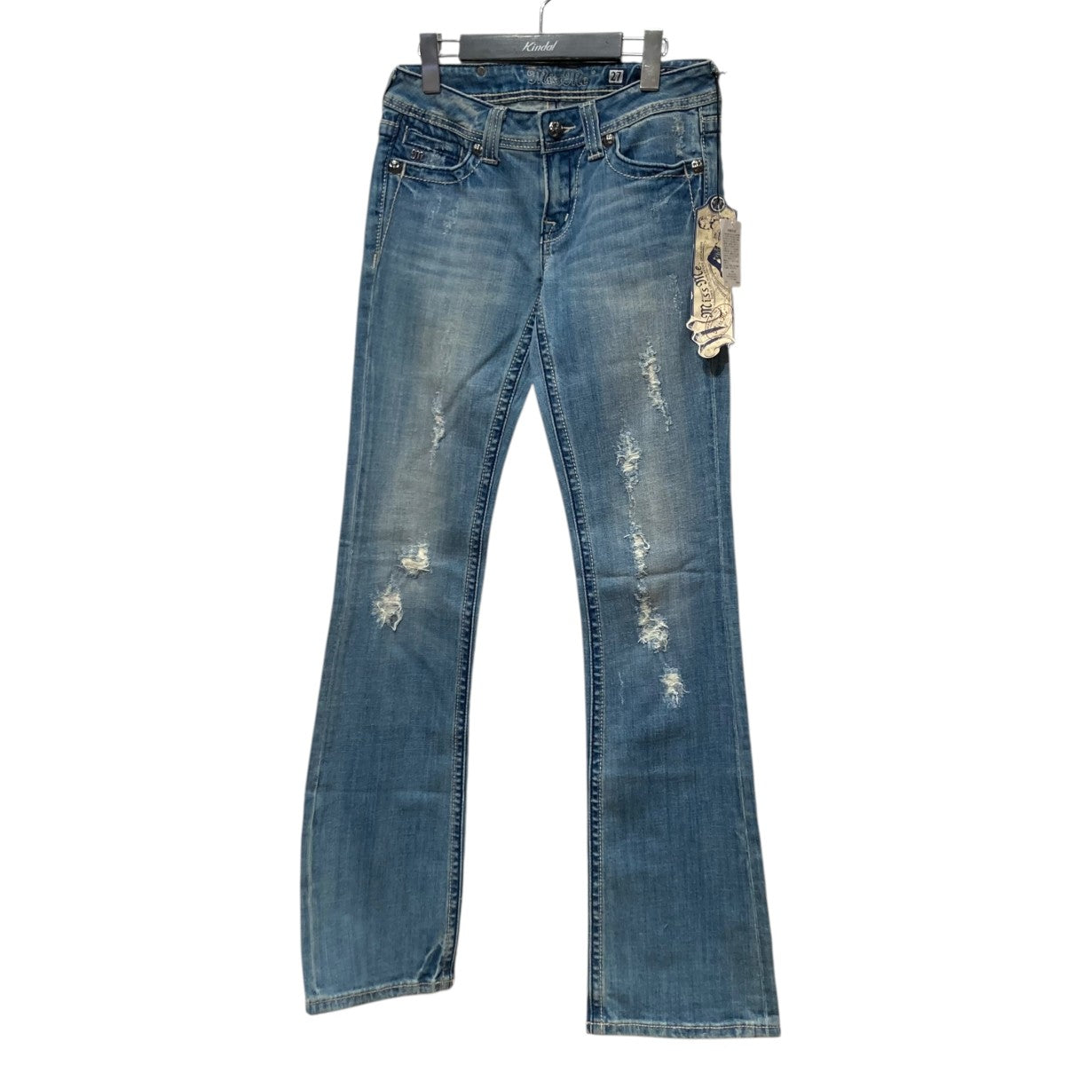 MISS ME(ミスミー) フレアデニムパンツ インディゴ サイズ 27｜【公式