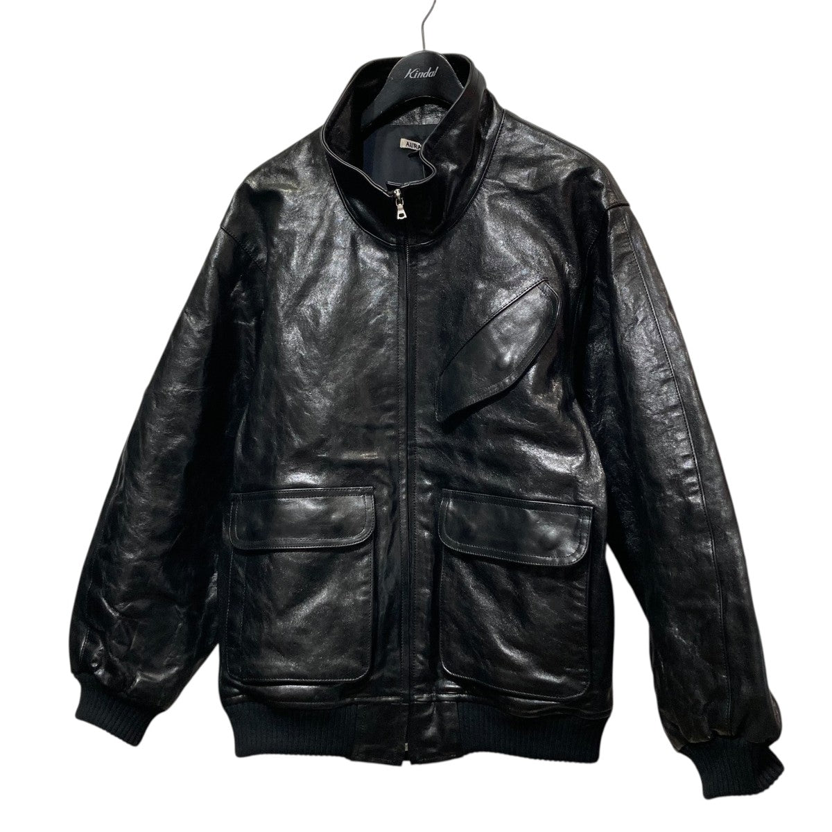 25AWLAMB LEATHER ZIP BLOUSONレザージャケットA25AB01WX