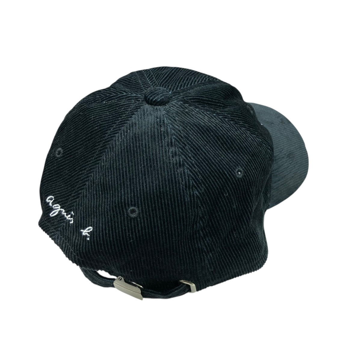 ロゴ刺繍コーデュロイキャップ