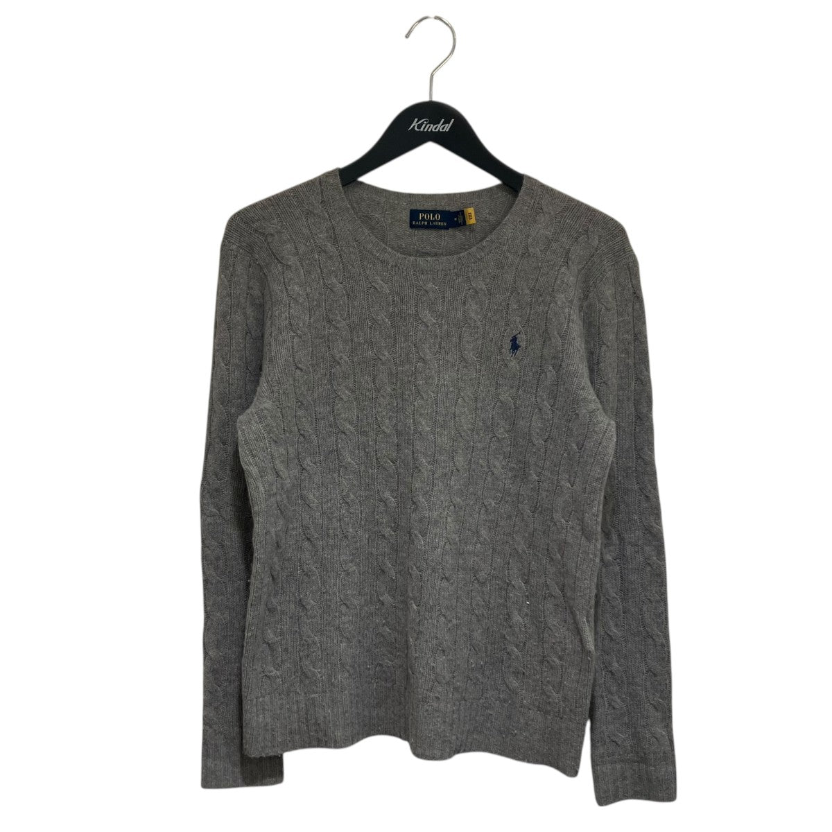 カシミヤ混ケーブルニット