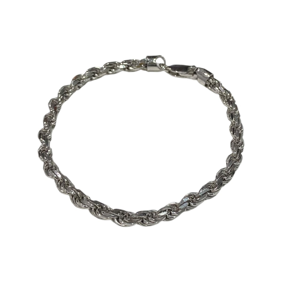 AVALANCHE S925ロープブレスレット シルバー ロープブレスレット 幅4.5mm 19cm-21cm 100HCMD - AVALANCHE