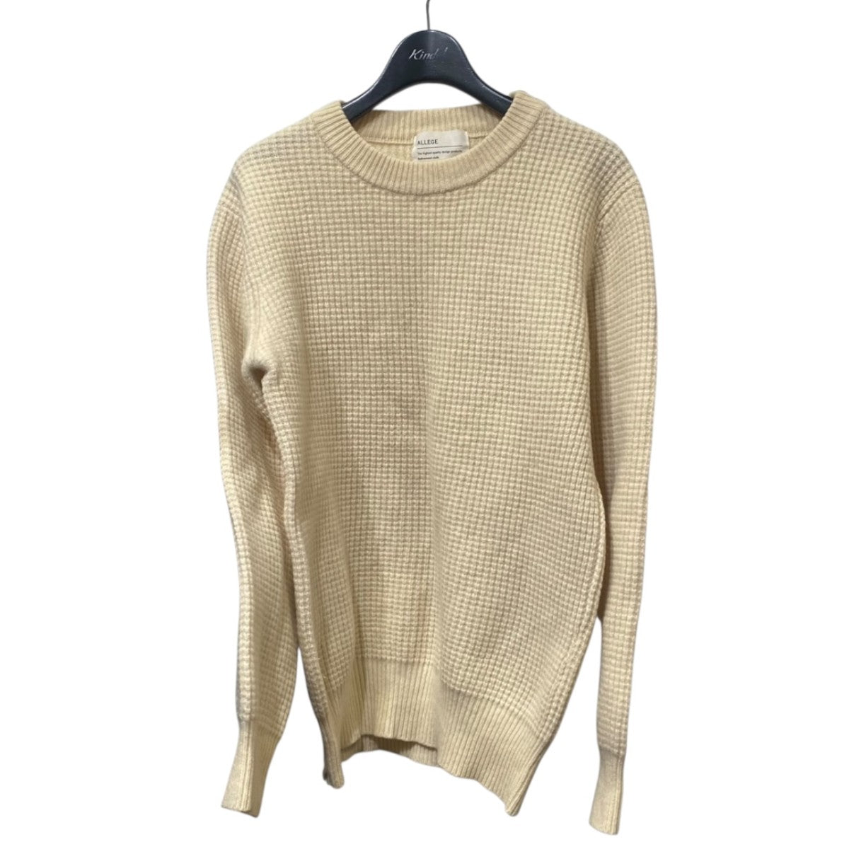 WAFFLE CREW NECK KNITワッフルニットAL-BPS-KN01
