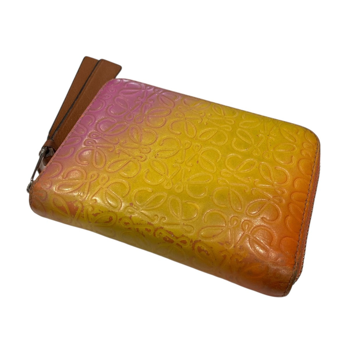 LOEWE(ロエベ) 6カードジップウォレット101901 101901 オレンジ系