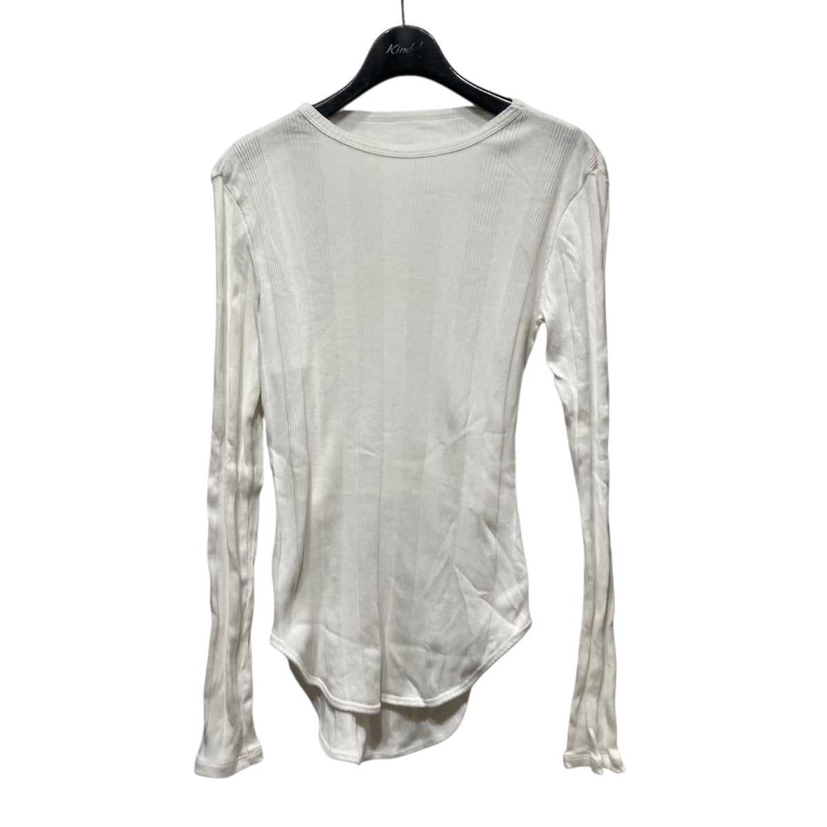 バックオープンリブカットソー