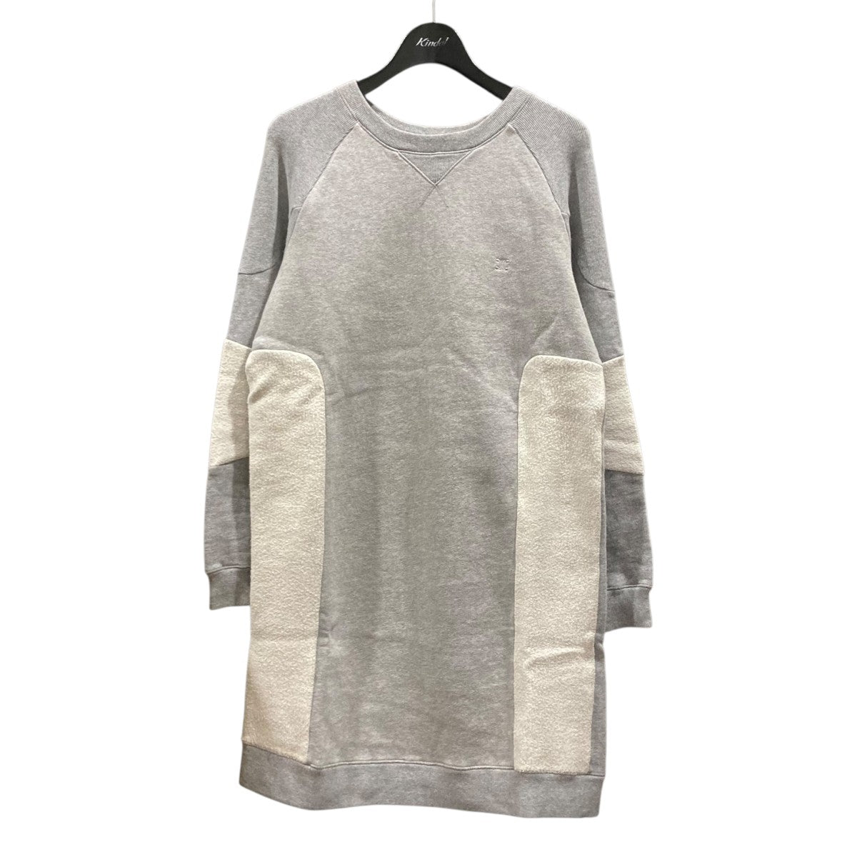 フリース切替スウェットワンピース