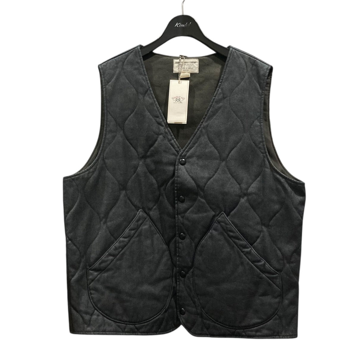 キルティングデニムベスト782928667001