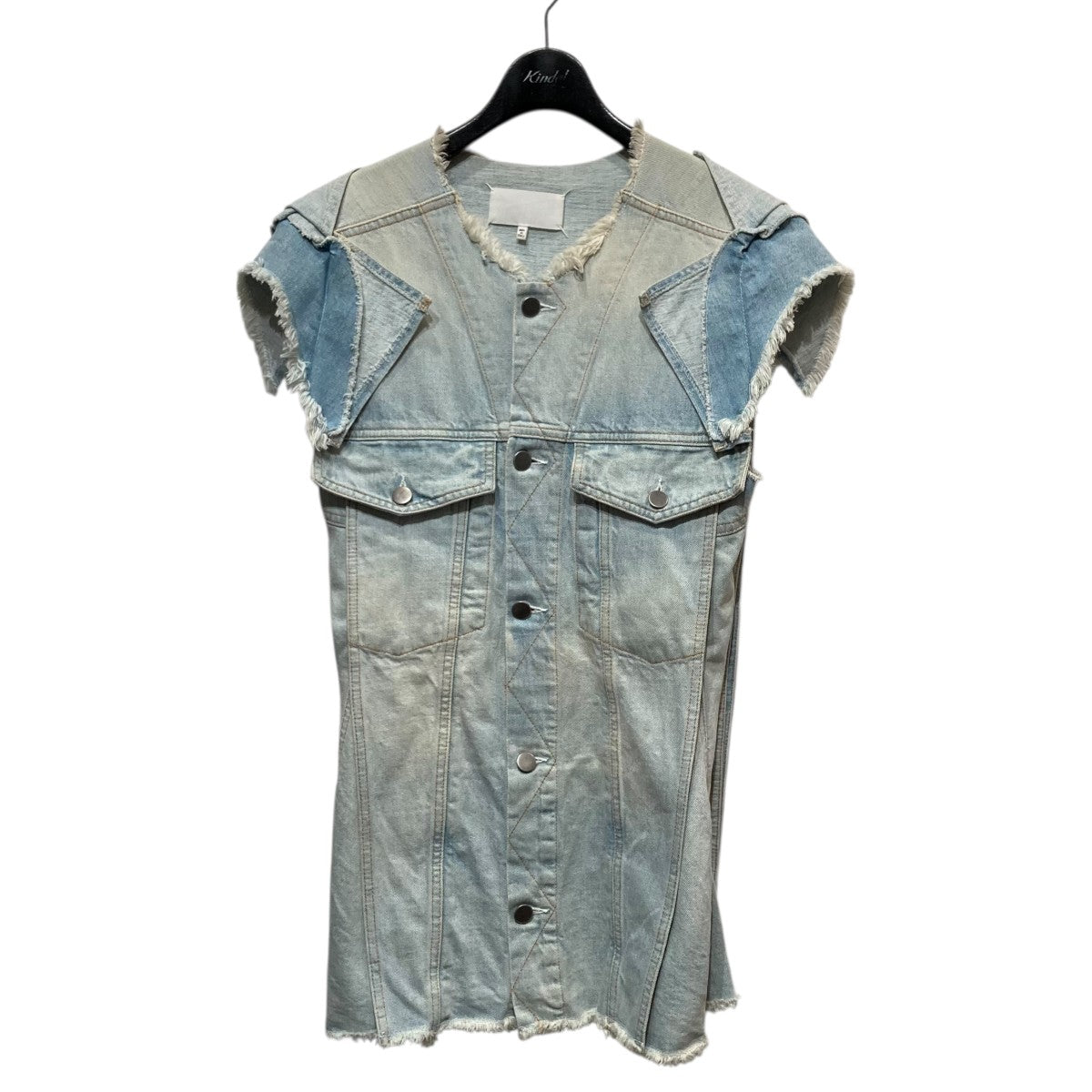 【新品】  Maison Margiela / メゾンマルジェラ | 2021SS | カラー デニムベスト | 38 | インディゴ | レディース Maison Margiela(メゾンマルジェラ) デニムベスト29FB003630361