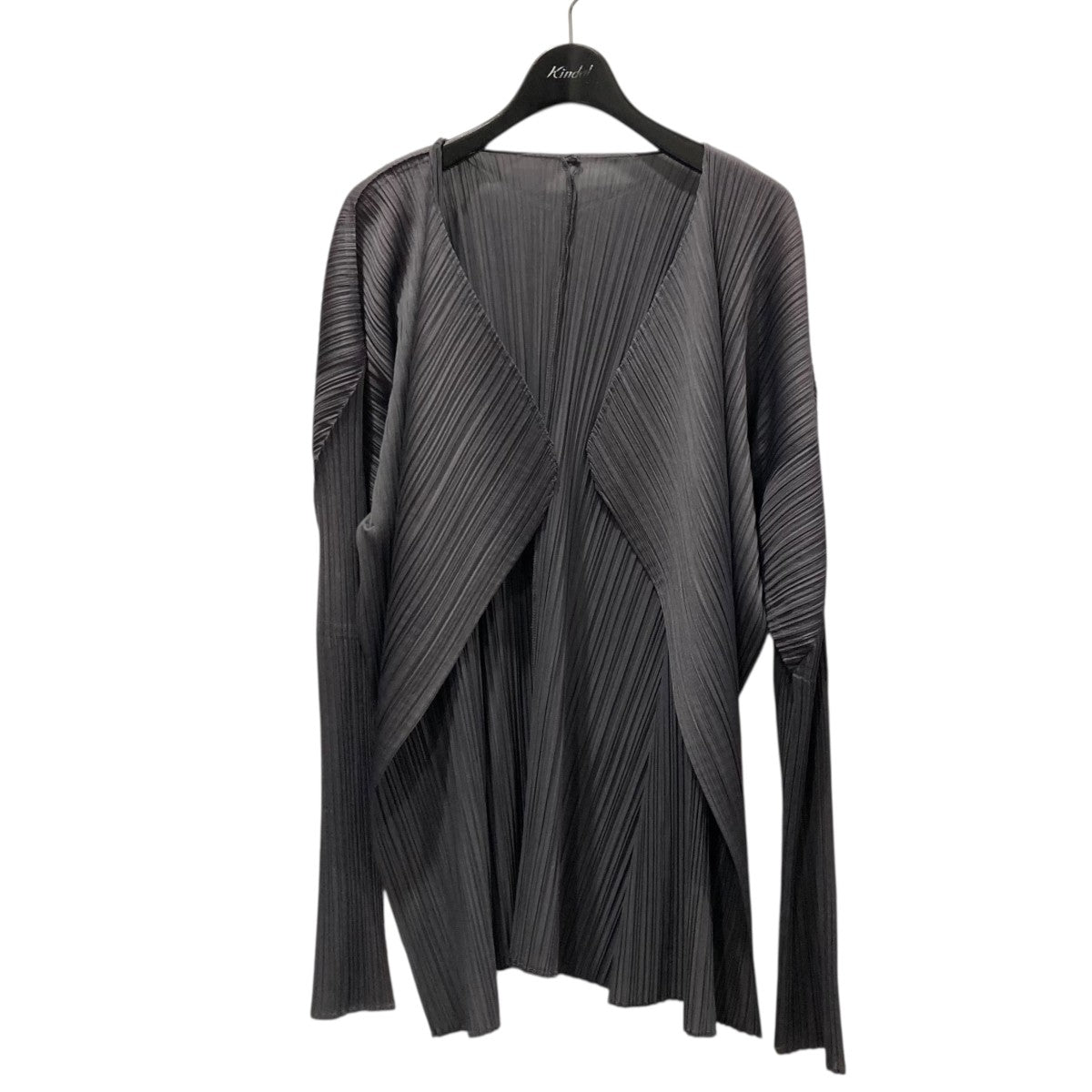 PLEATS PLEASE(プリーツプリーズ) プリーツカーディガン グレー サイズ