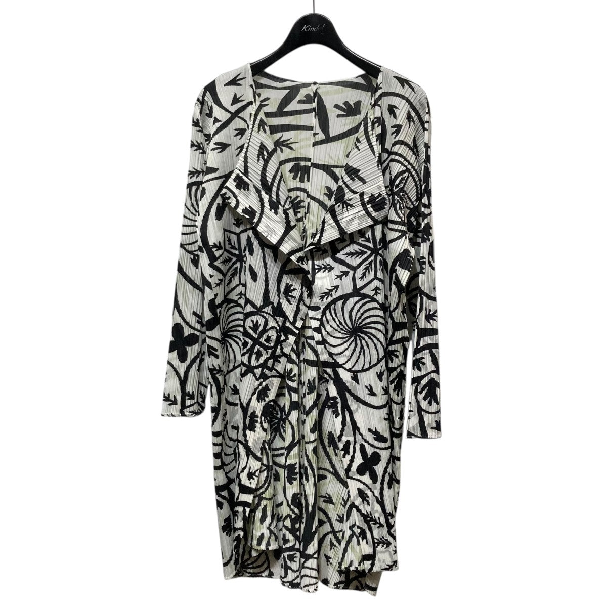 総柄ロングプリーツカーディガンPP51-JA591