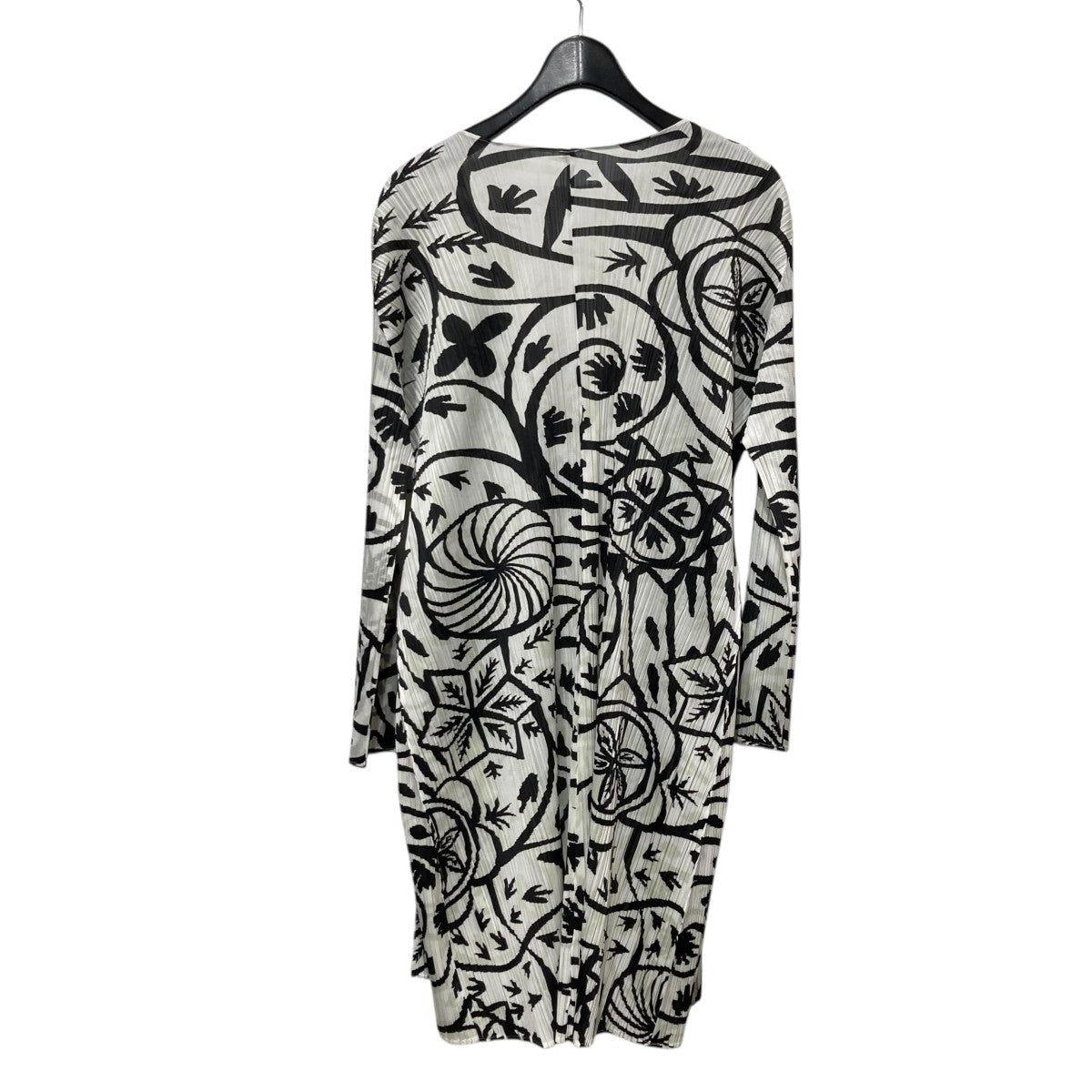 総柄ロングプリーツカーディガンPP51-JA591