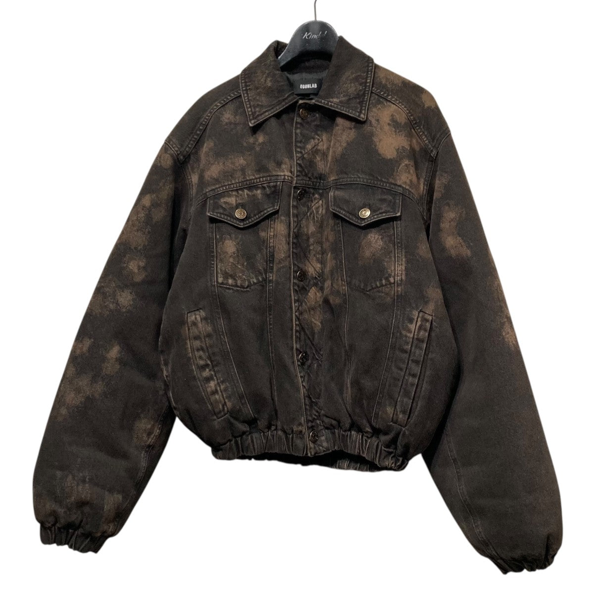EGONLAB(エゴンラボ) デニムボンバージャケット ブラウン サイズ M