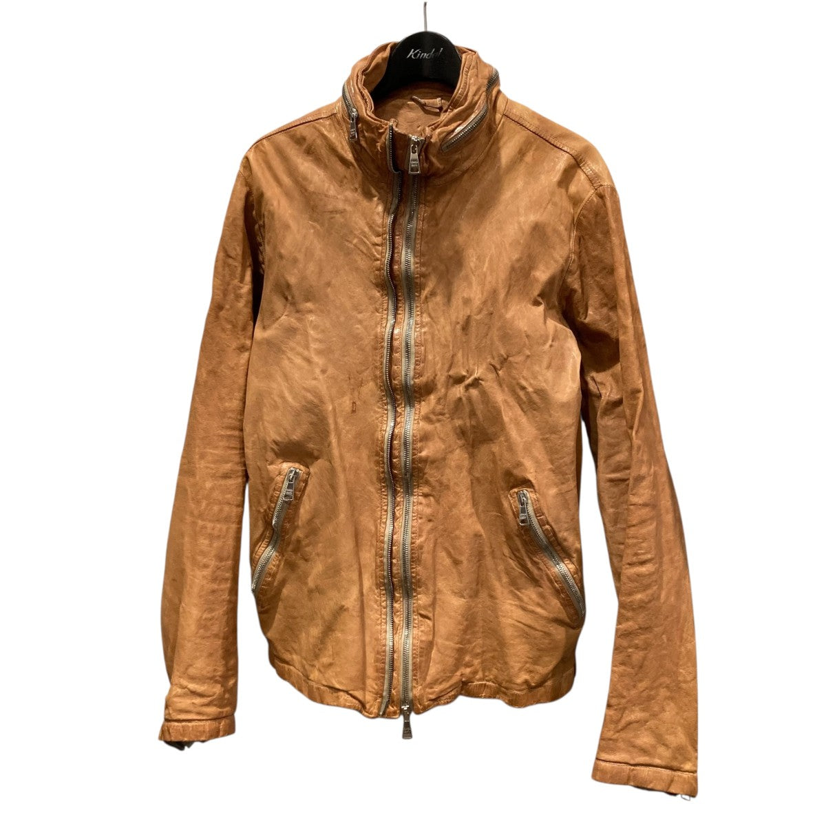 Giorgio Brato クリーム色レザージャケット GIORGIO BRATO(ジョルジオブラット) レザージャケット ベージュ サイズ