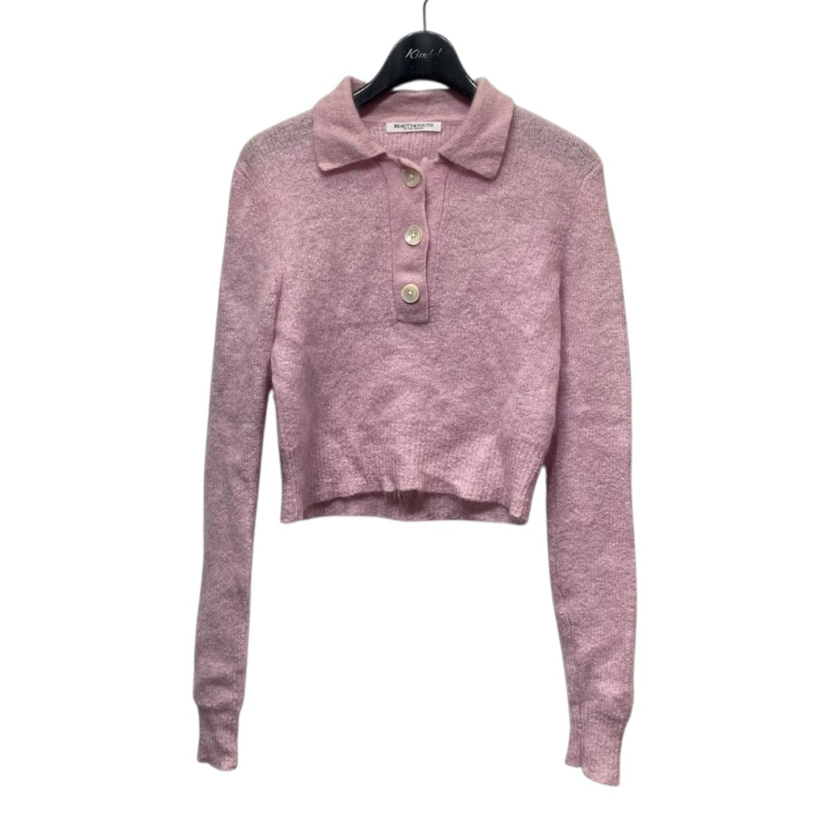 未使用☆タグ付【エポカ】完売品　モヘヤコンビニットプルオーバー　ピンク　40 L BEAUTY＆YOUTH(ビューティアンドユース) モヘヤブレンド コンパクト