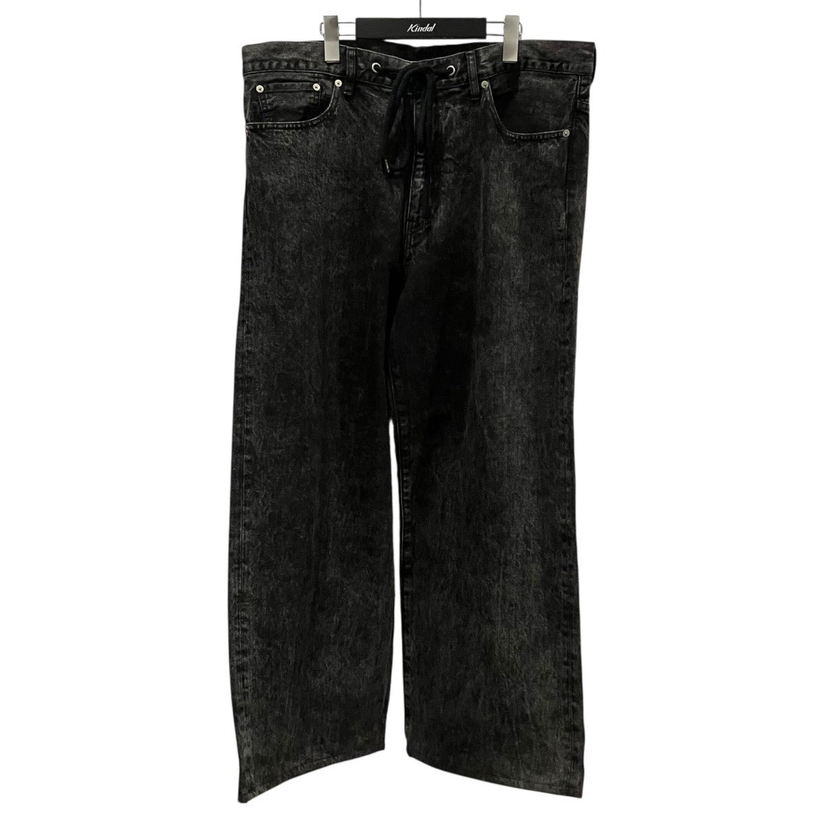 マインデニム  Drawstring E.wide 5pocket 2208-1001-94-282 ワイドデニムパンツ メンズ 5 MINEDENIM(マインデニム) Drawstring E．wide 5pocketデニムパンツ2208