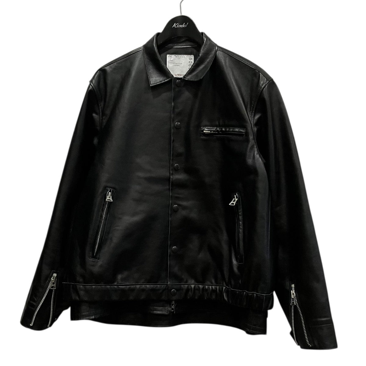 sacai 26ss レザーブルゾン サイズ3 sacai 26SS レザーアウタージャケット - メルカリ