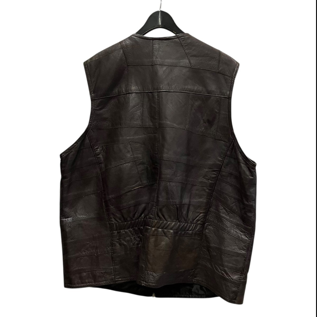 パッチワークレザーベスト