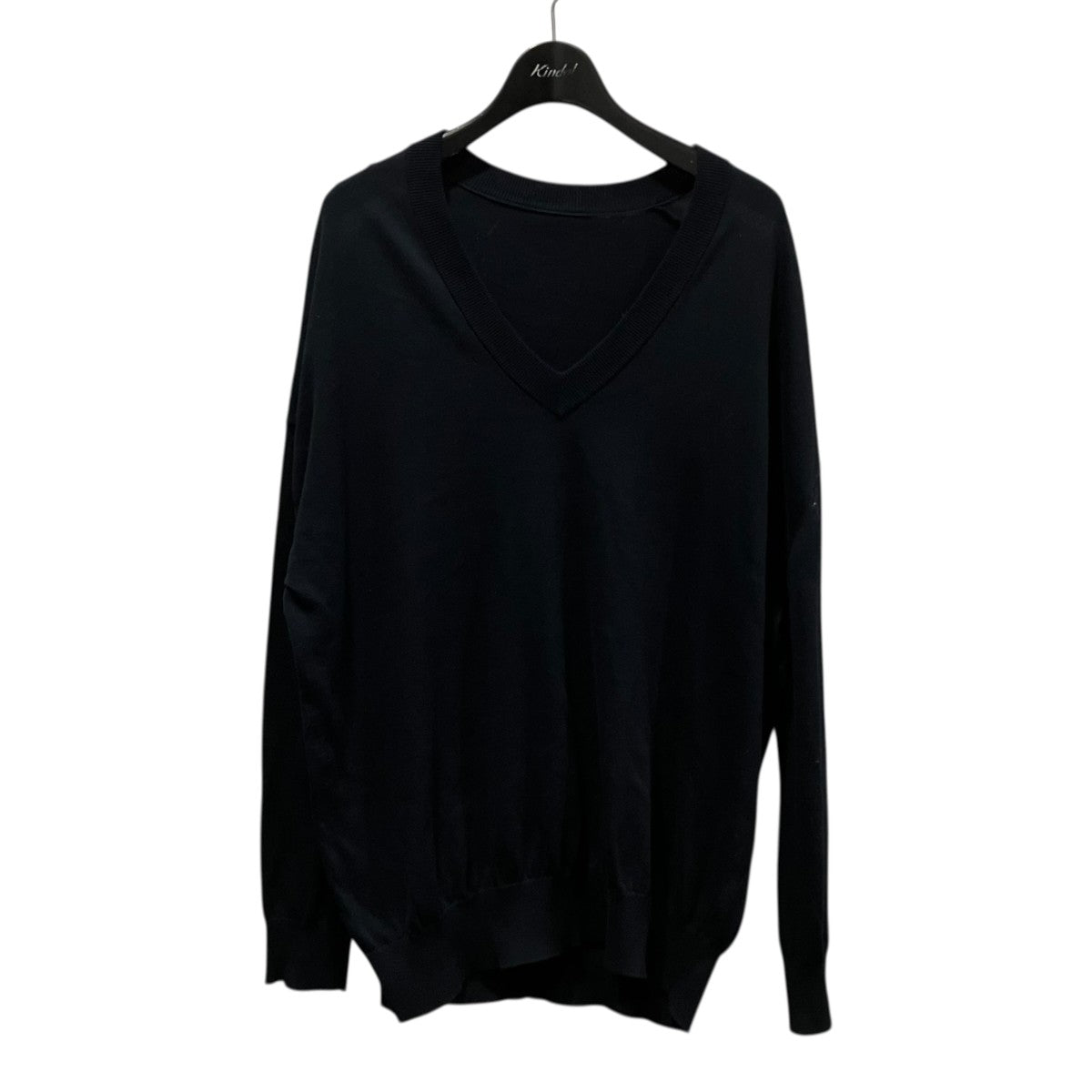 【極美品】MUSE Deuxieme Classe シルク混リブニット ブラック MUSE de Deuxieme Classe(ミューズ デ ドゥーズィエムクラス) コットン