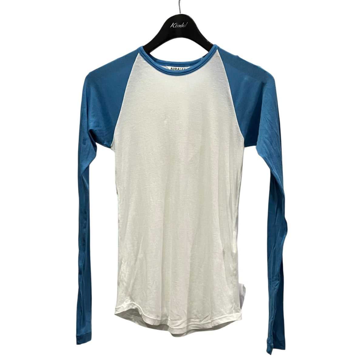 AURALEE オーラリー　シアーリブラグラントップ AURALEE(オーラリー) SUPER HIGH GAUGE SHEER RIB RAGLAN P Oシアー